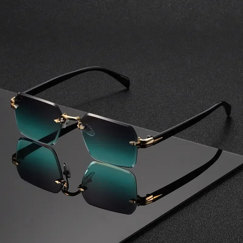 Rimless Sunglasses Rectangle F - Sunglasses Uv400 recension och pris