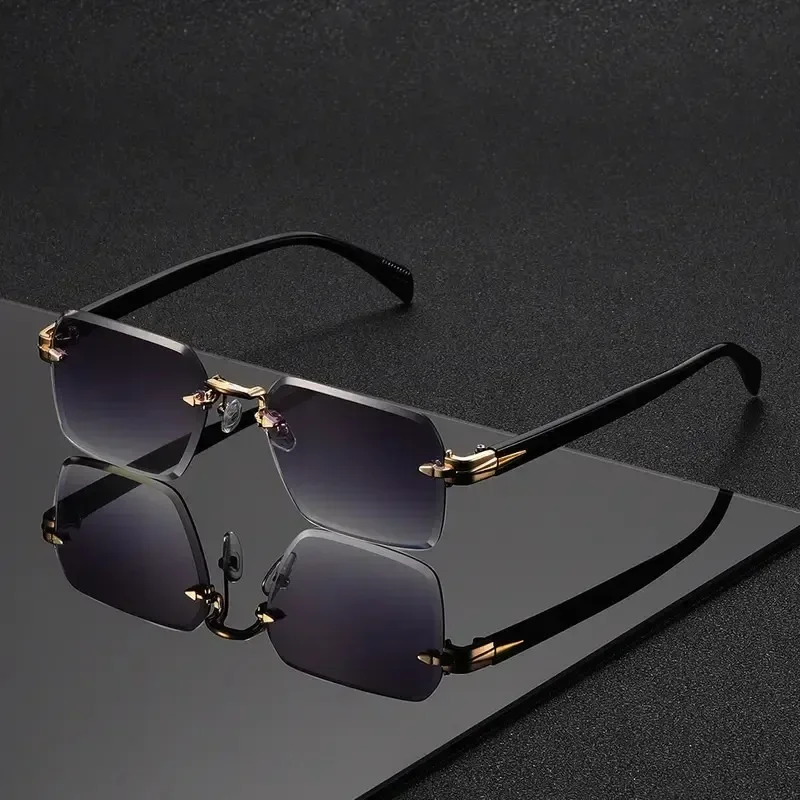 Rimless Sunglasses Rectangle F - Sunglasses Uv400 recension och pris