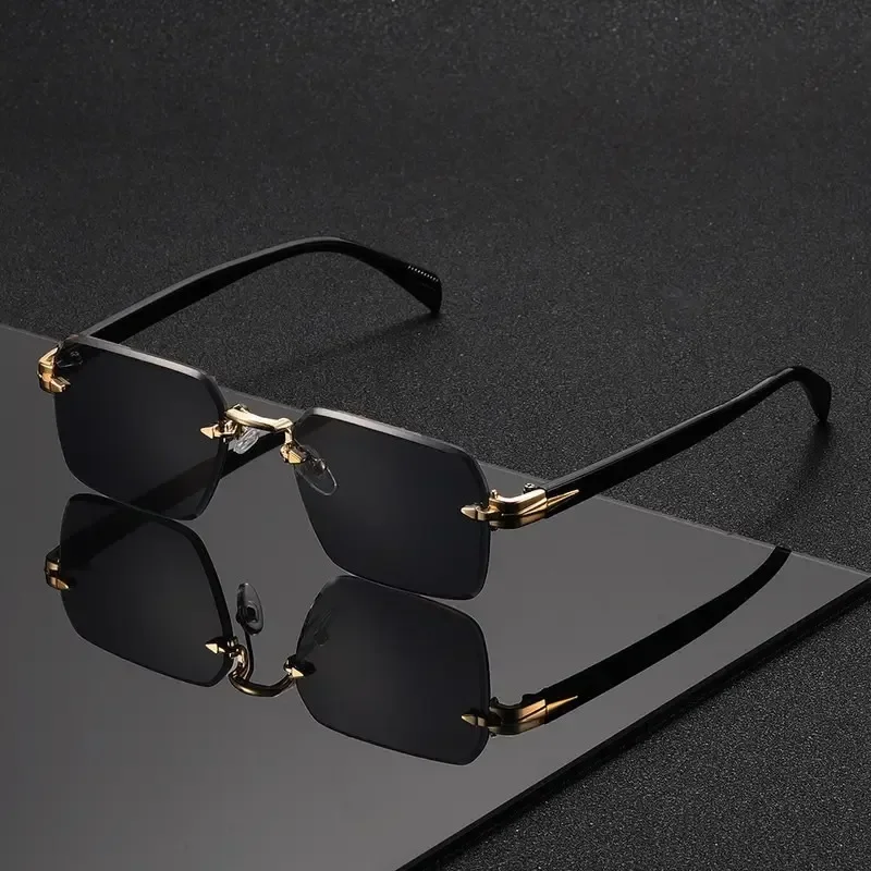 Rimless Sunglasses Rectangle F - Sunglasses Uv400 recension och pris