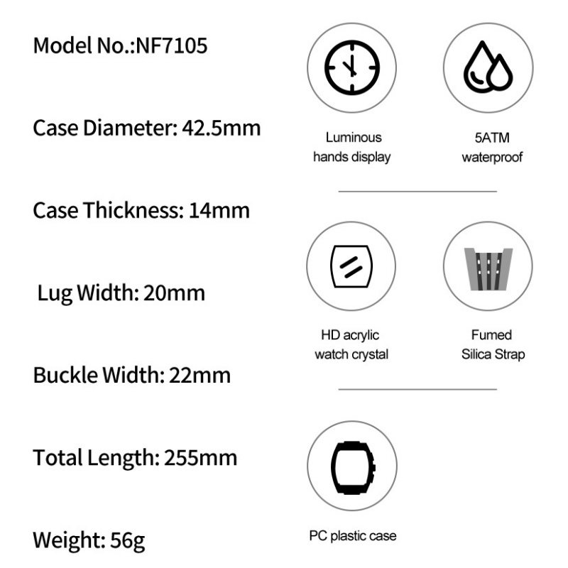 NAVIFORCE Man's Watch 5ATM Wat - Luxury Gift Set recension och pris