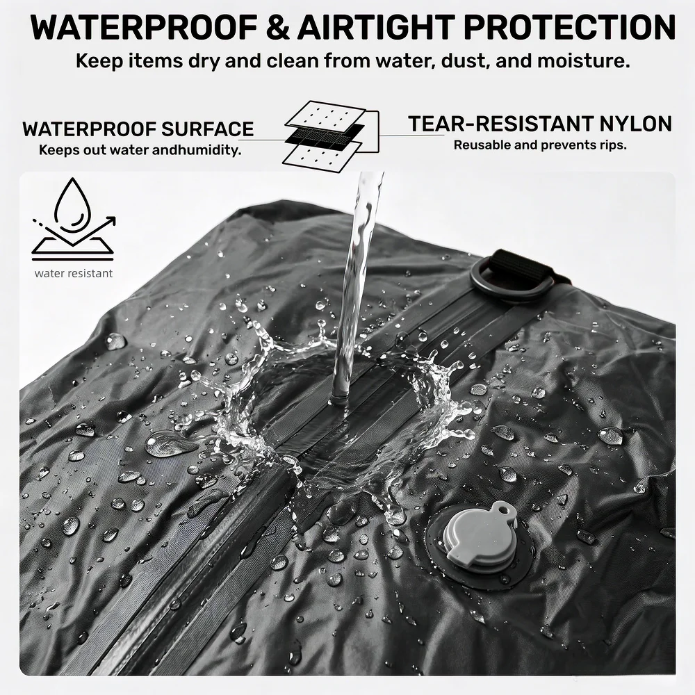 Vacuum Compression Storage Bag - Travel Luggage Set recension och pris