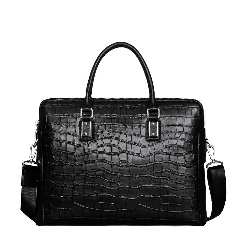New Genuine Leather Men's Brie - Leather Briefcase recension och pris