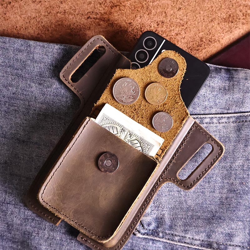 1pcVintage top-grade cowhide f - Leather Wallet Men recension och pris