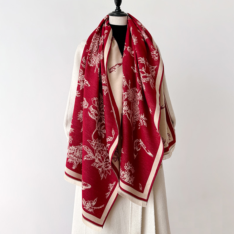 Women's Vintage Floral Butterf - Cashmere Scarf recension och pris