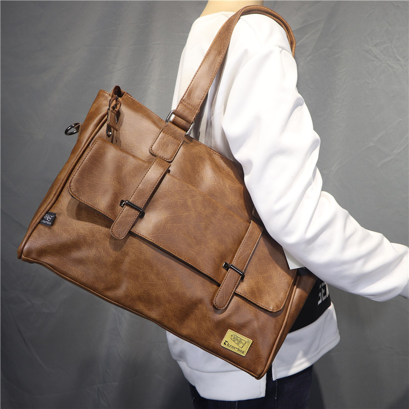 Korean Fashion Designer Leathe - Leather Briefcase recension och pris